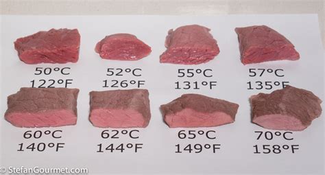 Steak Temperature Chart for Sous-Vide – Stefan's Gourmet Blog