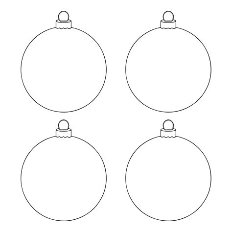 15 Best Free Printable Christmas Ornament Shapes PDF for Free at Printablee