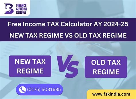 Free Income TAX Calculator AY 2024-25 Regime Tax Slabs [Old Vs New ...