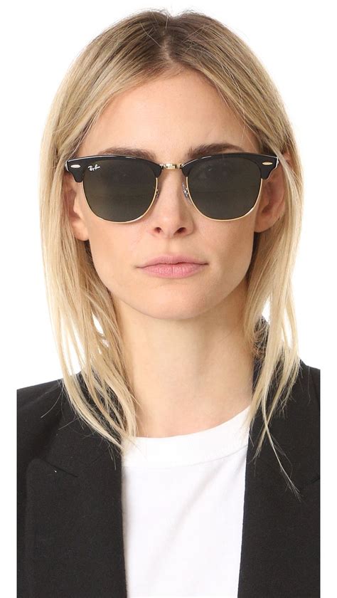 Ray-Ban RB3016 Classic Clubmaster Rimless Sunglasses | SHOPBOP | Sunglasses, Ray bans, Short ...