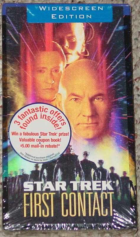 VHS STAR TREK FIRST CONTACT WIDESCREEN VIDEO 1997 PARAMOUNT NEW FACTORY ...