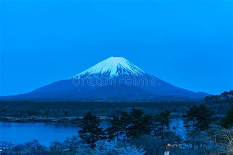 Mount Fuji or Mt. Fuji, the World Heritage, View in Lake Shoji ...