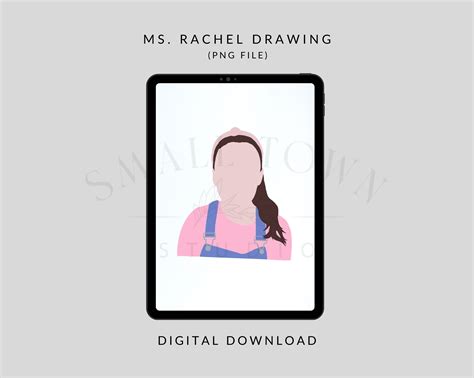 Ms. Rachel Drawing PNG - Etsy Canada