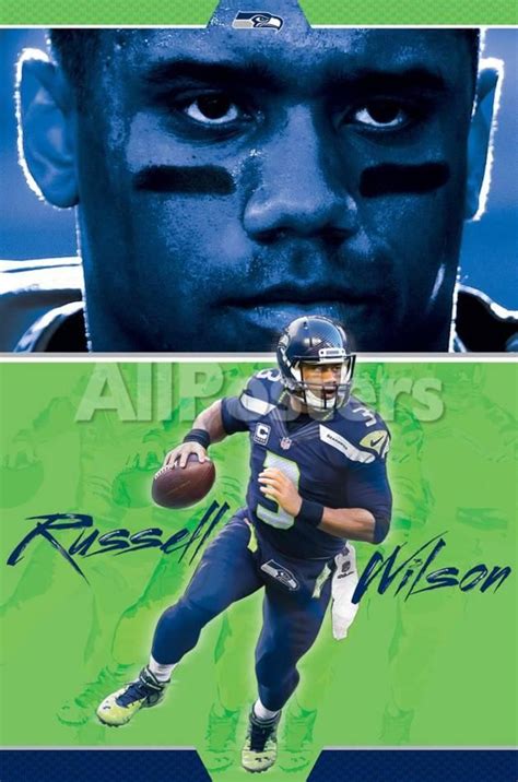 'NFL- Russell Wilson' Poster | AllPosters.com | Nfl seattle, Russell wilson, Seattle seahawks