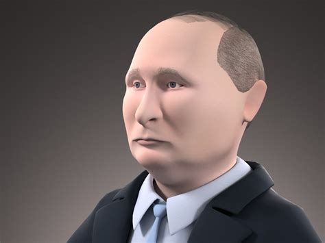 Vladimir Putin (cartoon) - 3D Model by SQUIR