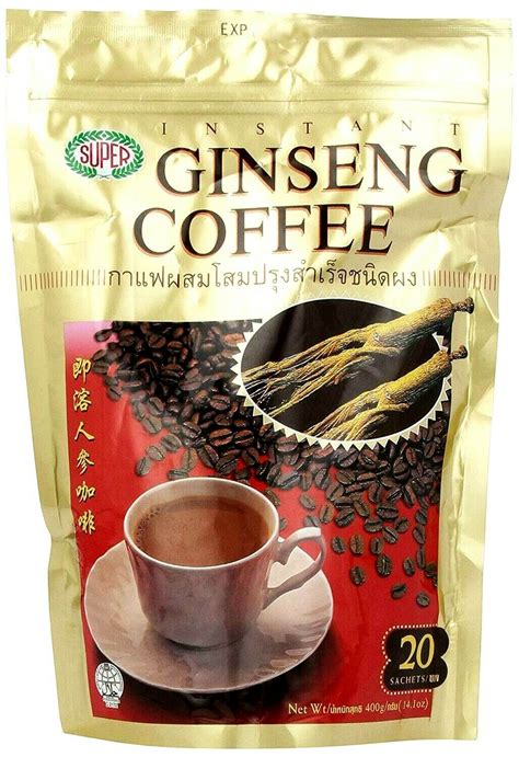 Super Instant Ginseng Coffee 20 Sachets x 20 g ( Pack of 6 )~FREE FAST SHIPPING - Other Coffee