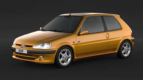 3D Model 106 Gti Peugeot - TurboSquid 1351308