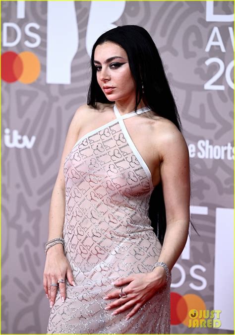 Charli XCX Wears Totally Sheer Dress & Thong to 2023 BRIT Awards ...