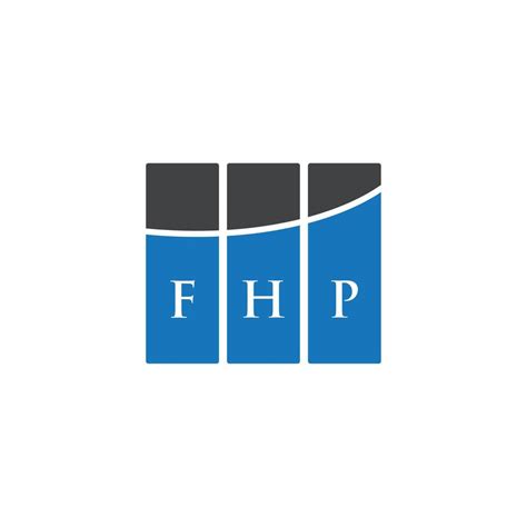 FHP letter logo design on WHITE background. FHP creative initials letter logo concept. FHP ...