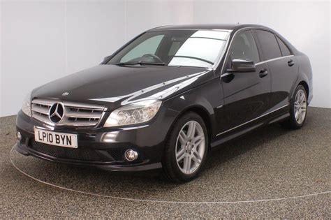 Used 2010 BLACK MERCEDES-BENZ C CLASS Saloon 2.1 C250 CDI BLUEEFFICIENCY SPORT 4DR 204 BHP for ...