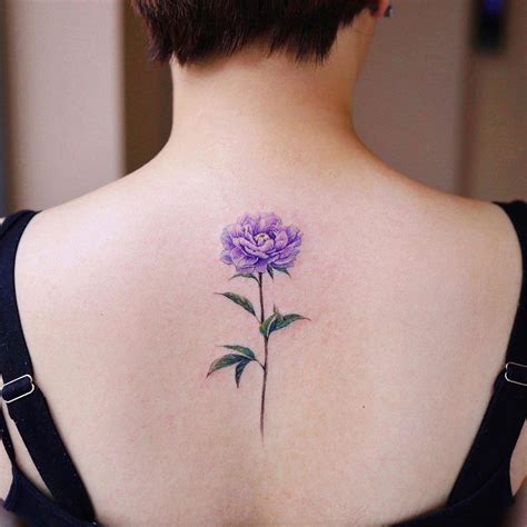 Purple peony by @vane.tattoo_ - Tattoogrid.net