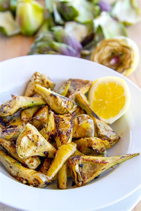 Grilled Artichoke Hearts with Lemon & Garlic - ExercisesTips