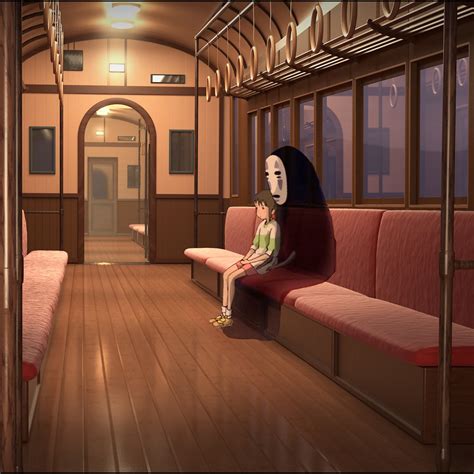 Spirited Away in 3D - Train Scene | Domestika