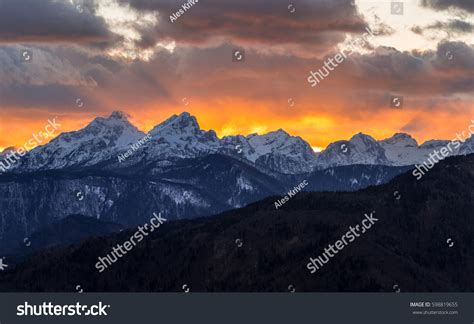 Majestic Sunset Mountains Stock Photo (Edit Now) 598819655