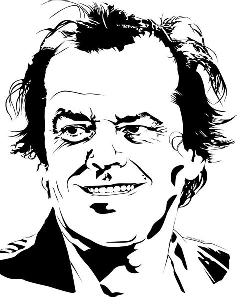 Jack Nicholson | Silhouette art, Portrait, Silhouette stencil