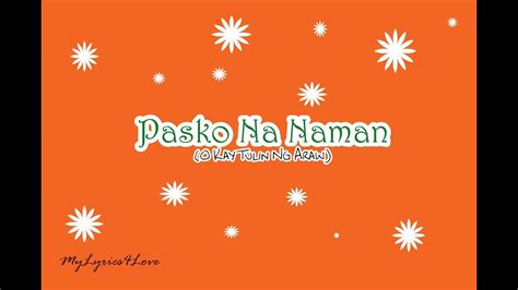 Pasko Na Naman Lyrics Chords - Chordify