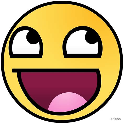 "Awesome face emoji" Posters by edleon | Redbubble