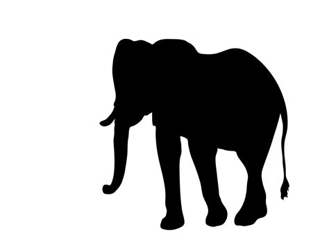 Elephant Clipart Silhouette Photo stock libre - Public Domain Pictures