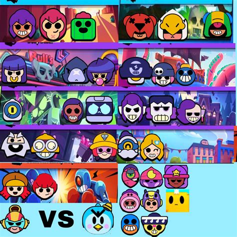 32 Best Images Brawl Stars Characters Groups - Brawler Trios And Their ...