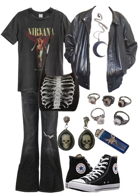 dark grunge outfit | Retro outfits, Grunge outfits, Cool outfits