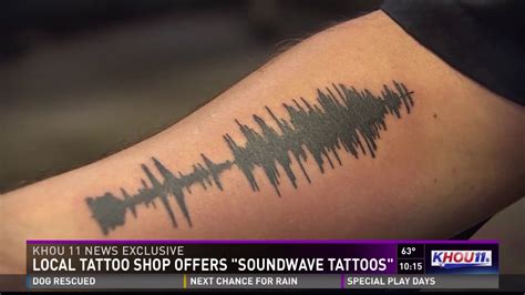 Local tattoo shop offers 'soundwave tattoos' - YouTube