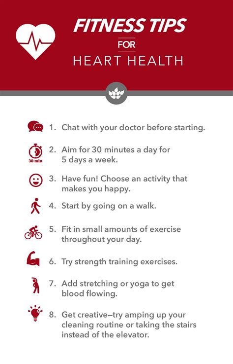 8 Fitness Tips for Heart Health | Heart health activities, Heart health month, Heart health