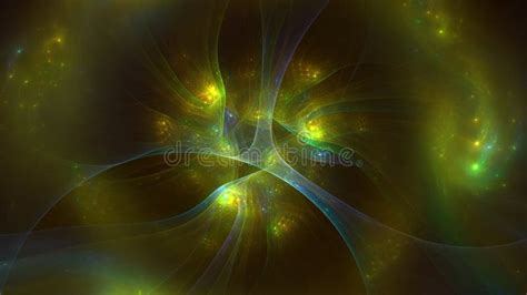 3D Rendering Abstract Multicolor Technology Fractal Light Background ...