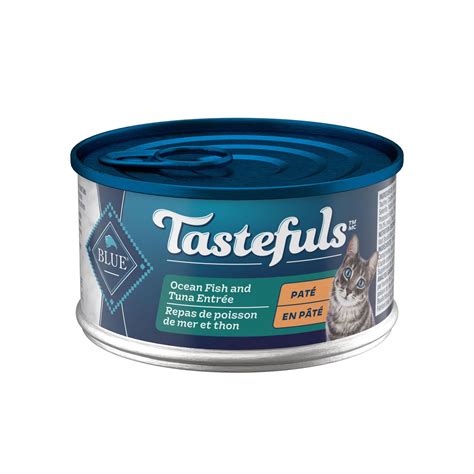 Blue Buffalo Tastefuls Natural Pate Wet Cat Food Ocean Fish and Tuna ...