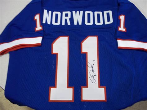 Scott Norwood Autographed Buffalo Bills Football Jersey | DA Card World