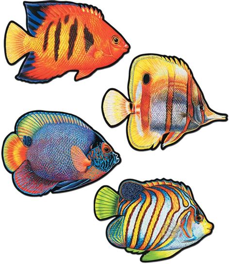 Coral Reef Fish Cutouts - 12 Units in 2021 | Coral reef, Tropical fish ...