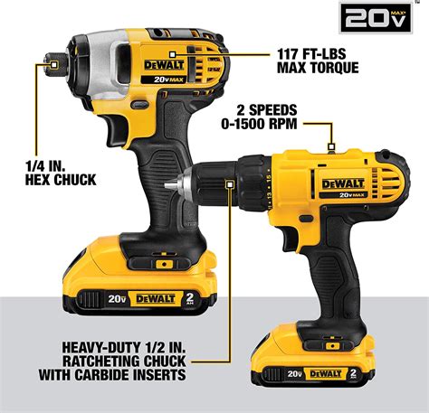 DeWalt 20V Max Cordless Drill Combo Kit - Tools Topics