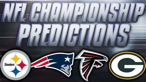 NFL AFC + NFC Championship Predictions! Who's Going To The SuperBowl ...