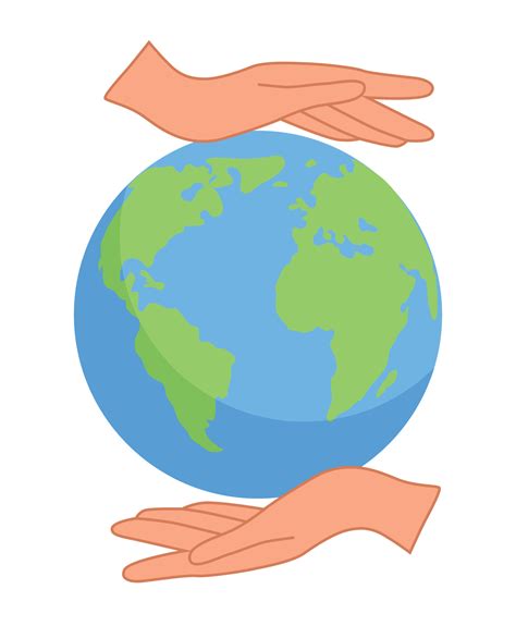 hands close the planet from pollution, save the planet, a small process of a plant, Earth Day ...