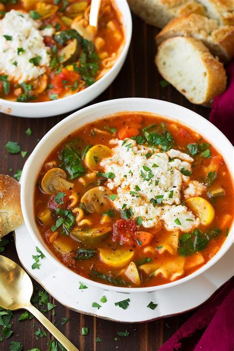 Vegetable Lasagna Soup - Cooking Classy