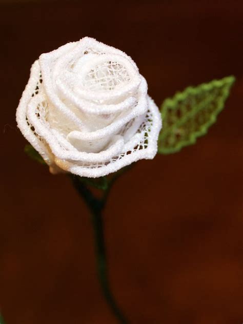 3D Free-standing Lace Rose Design PES, JEF, DST, & VP3 - Etsy