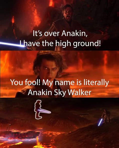 High ground. : r/starwarsmemes