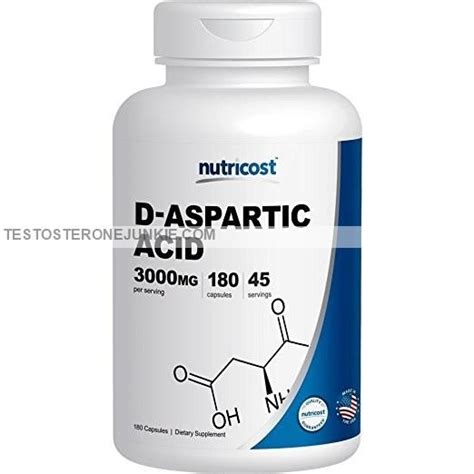 My Nutricost D-Aspartic Acid Testosterone Booster Review • T E S T O S T E R O N E J U N K I E