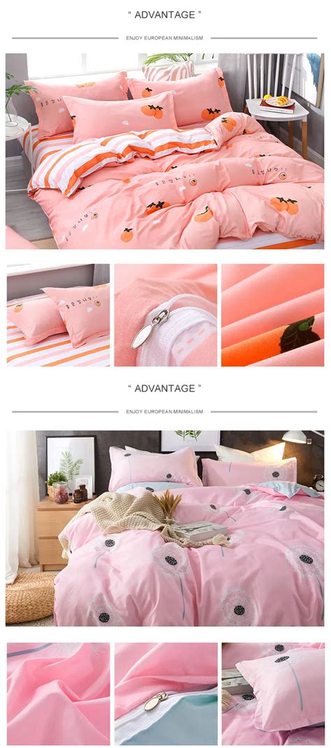 4pcs Kawaii Strawberry Pink Bedding Set - Kuru Store | Pink bedding set, Pink bedding, Bedding sets