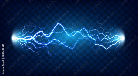 Electric discharge shocked effect for design. Power electrical energy ...