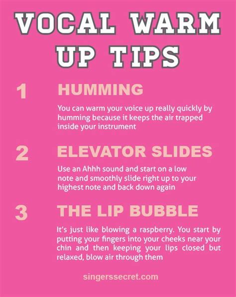 Three simple vocal warm up tips. Get more FREE professional advice to improve your singing at ...