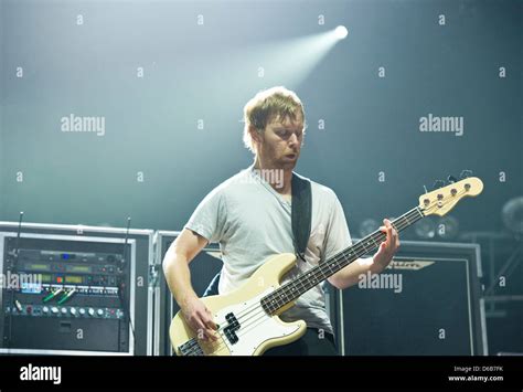 Nate Mendel Foo Fighters performing live at Wembley Arena London, England - 25.02.11 Stock Photo ...