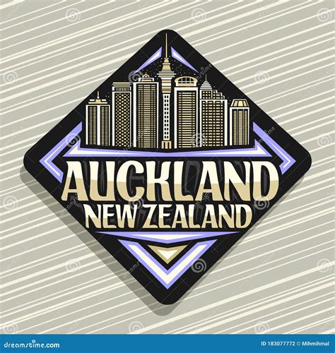 Vector logo for Auckland stock vector. Illustration of dusk - 183077772