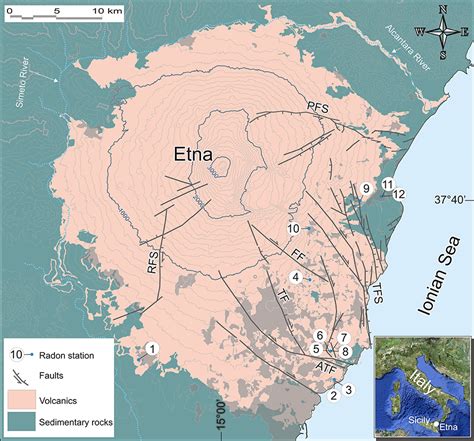 Mount Etna Plate Tectonics Map