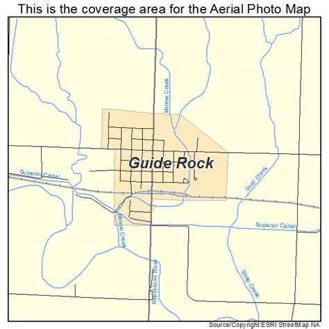 Aerial Photography Map of Guide Rock, NE Nebraska