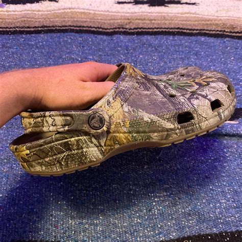 Camo crocs near perfect condition size 8 men’s 10... - Depop