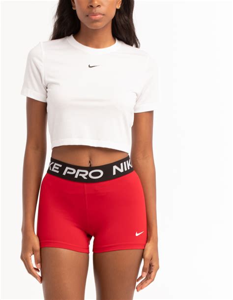 NIKE Pro Womens 3" Compression Shorts - RED | Tillys