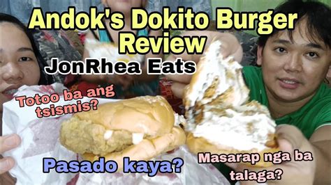 Andok's Dokito Burger Review | Masarap ba? Totoo ba ang Tsismis? | JonRhea Eats @JonelRanesVlogs ...