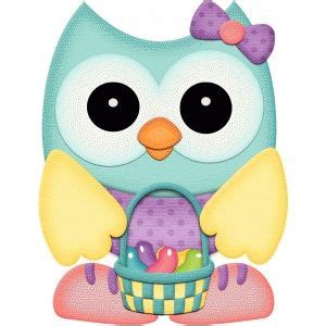 Silhouette Design Store - View Design #58095: easter owl w basket of jelly beans pnc Owl Clip ...