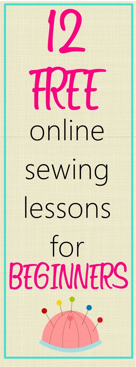 Top 12 free online basic sewing classes for beginners – Artofit