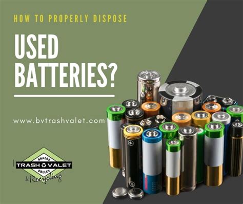 How Should I Dispose of Used Batteries? - BV Trash Valet & Recycling